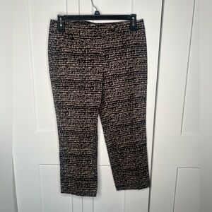 LOFT Ann Taylor Abstract Crop Ankle Pants Women’s Size 6